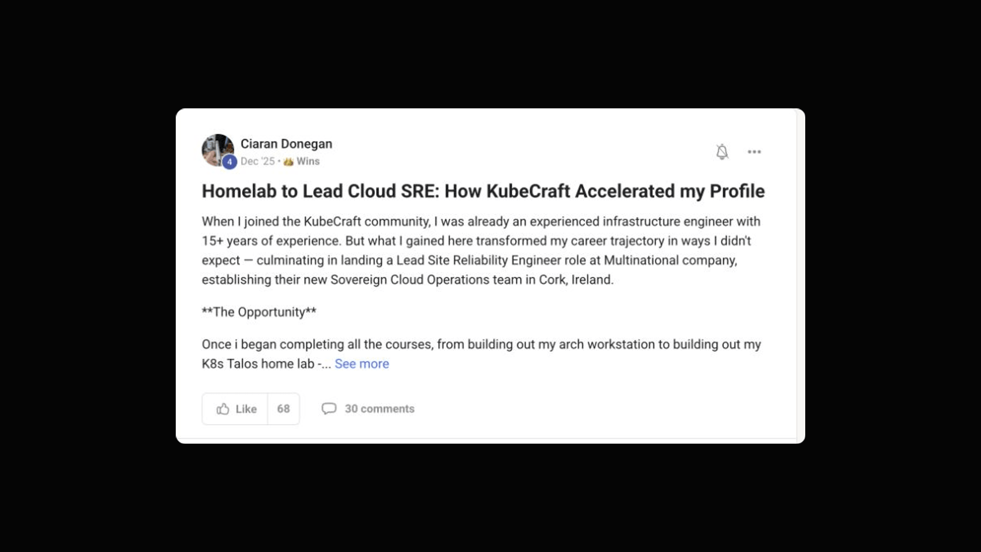 Ciaran Donegan: Homelab to Lead Cloud SRE